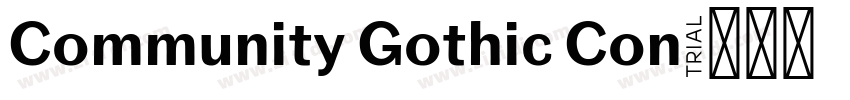 Community Gothic Con字体转换